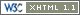 Valid XHTM L 1.1