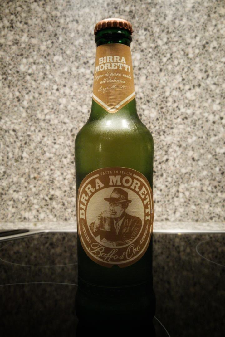 Moretti Baffo d'Oro Flasche